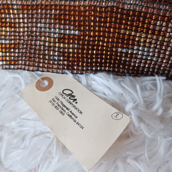 VTG Banana Republic Beaded Stretch Belt bohemian, hippie-inspired design S - Picture 2 of 5